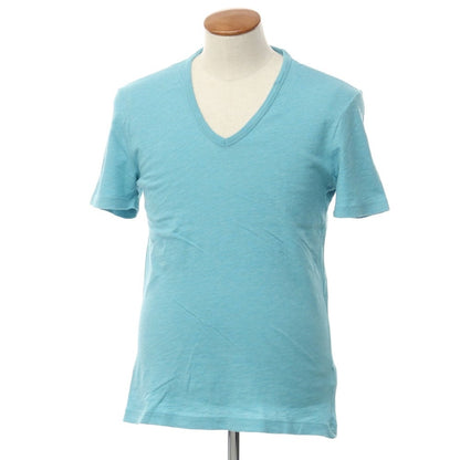 [Used] Banana Republic Cotton V-neck short sleeve T-shirt Light blue [M] [Condition rank B] [Men&