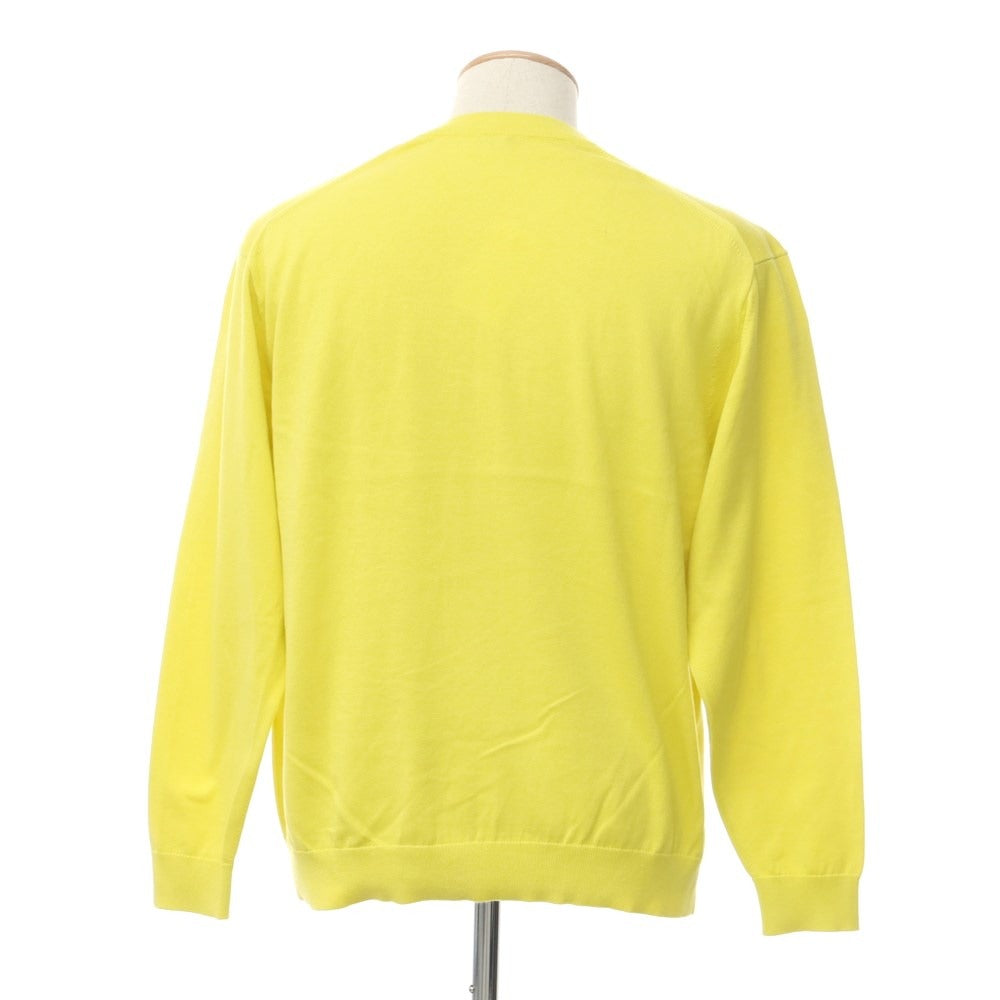 [Used] UNITED ARROWS Cotton Crew Neck Pullover Knit Yellow [S] [Condition Rank B] [Men&