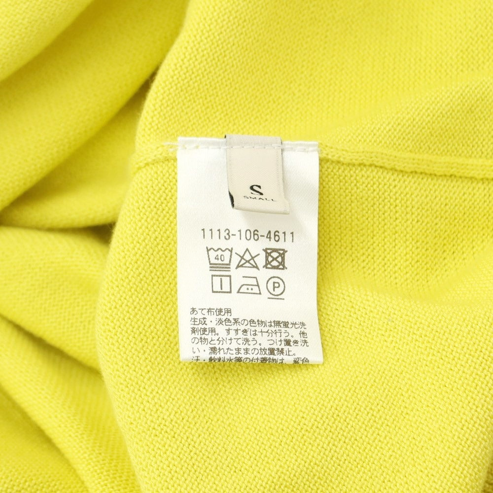 [Used] UNITED ARROWS Cotton Crew Neck Pullover Knit Yellow [S] [Condition Rank B] [Men&