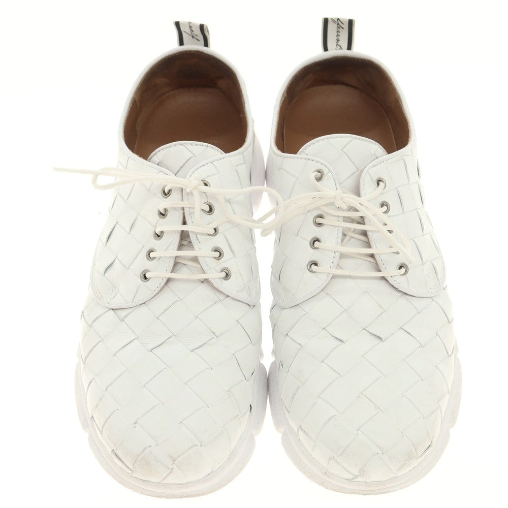 [Used] DIS Intrecciato Leather Sneakers White [40] [Condition Rank C] [Men&