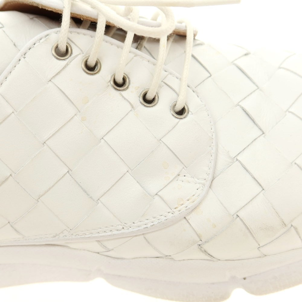 [Used] DIS Intrecciato Leather Sneakers White [40] [Condition Rank C] [Men&