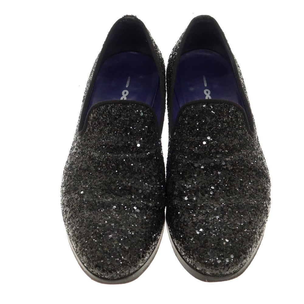 [Used] UNO OTTO UNO 181 Glitter Lame Opera Shoes Loafers Black [40] [Condition Rank C] [Men&