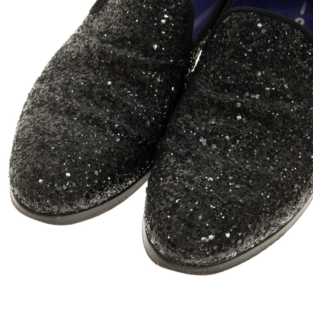 [Used] UNO OTTO UNO 181 Glitter Lame Opera Shoes Loafers Black [40] [Condition Rank C] [Men&