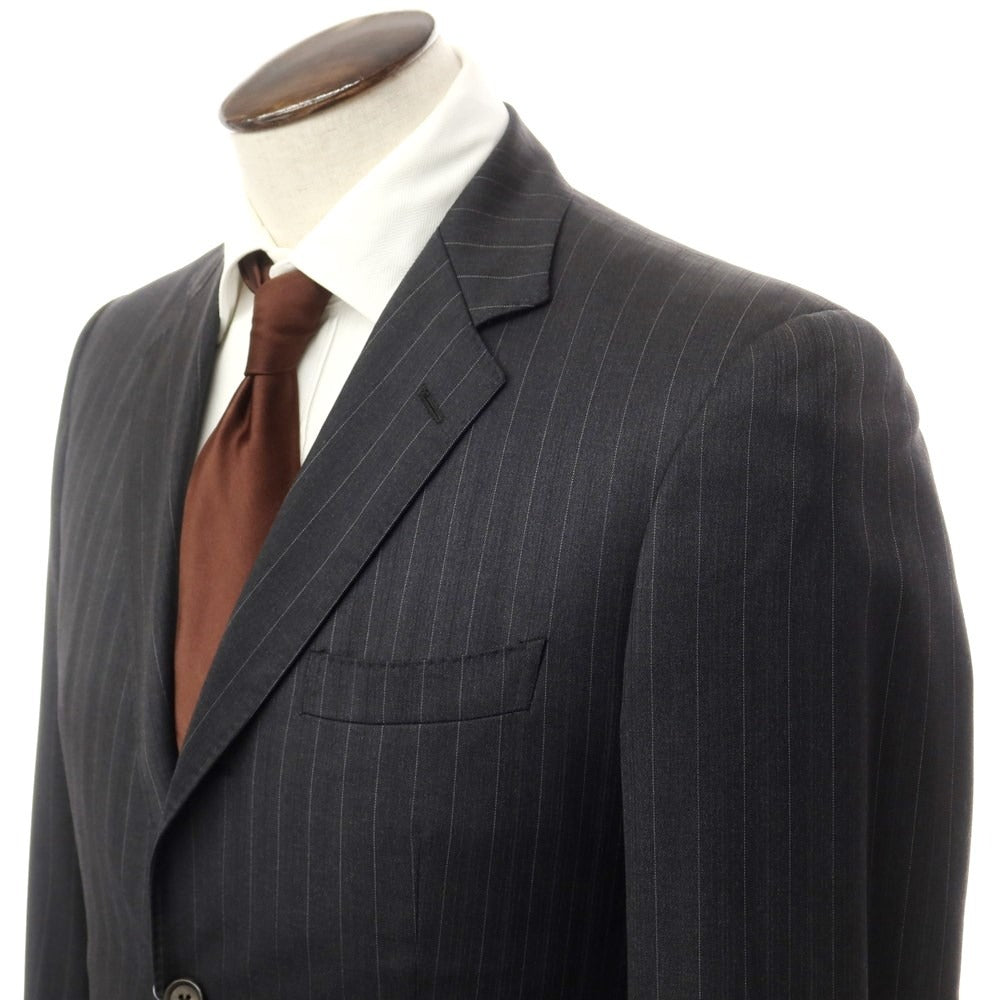 [Used] Azabu tailor wool striped set-up 3 button suit grey [size 48] [GRY] [S/S] [Condition rank C] [Men&