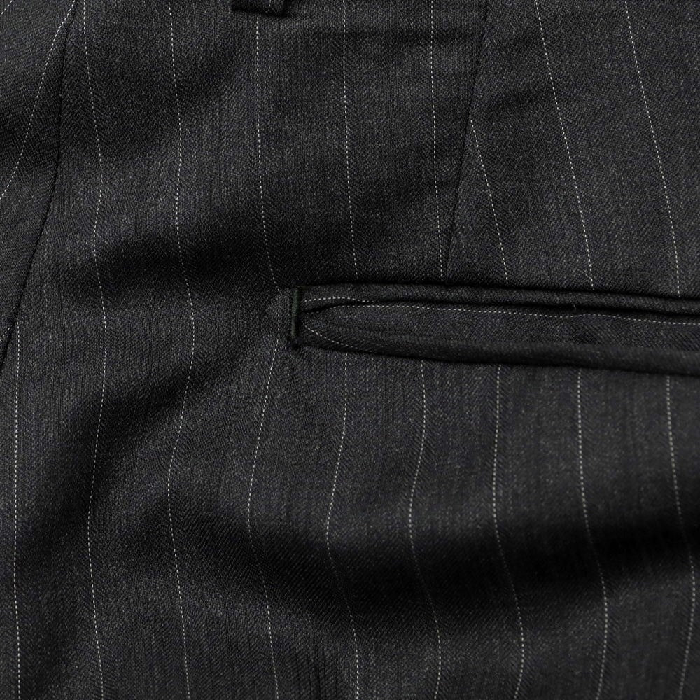 [Used] Azabu tailor wool striped set-up 3 button suit grey [size 48] [GRY] [S/S] [Condition rank C] [Men&