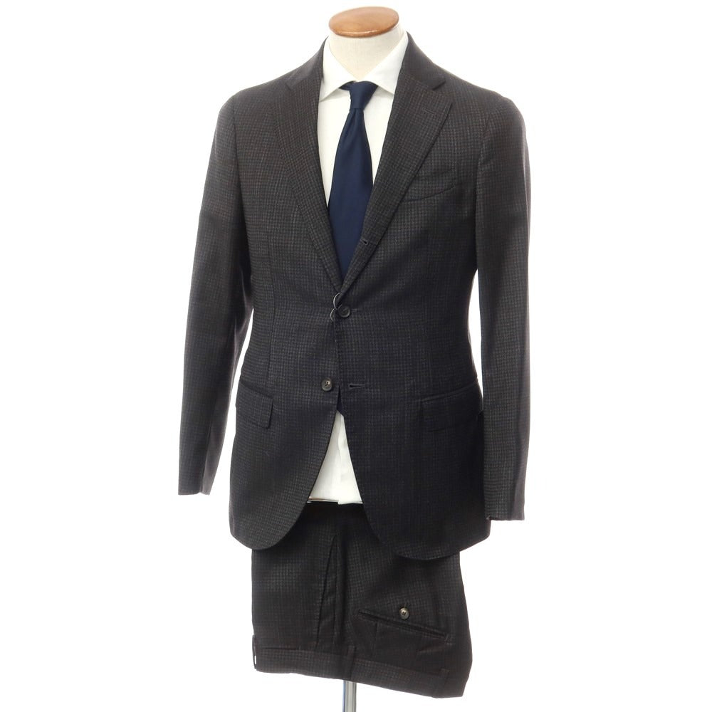 [Used] Luigi Borrelli Wool Set-up 3-Button Suit Dark Gray [Size 48] [GRY] [S/S] [Condition Rank C] [Men&