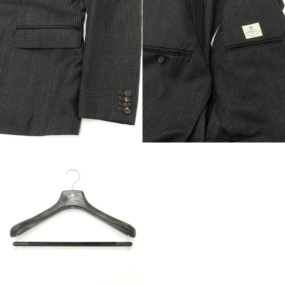 [Used] Luigi Borrelli Wool Set-up 3-Button Suit Dark Gray [Size 48] [GRY] [S/S] [Condition Rank C] [Men&