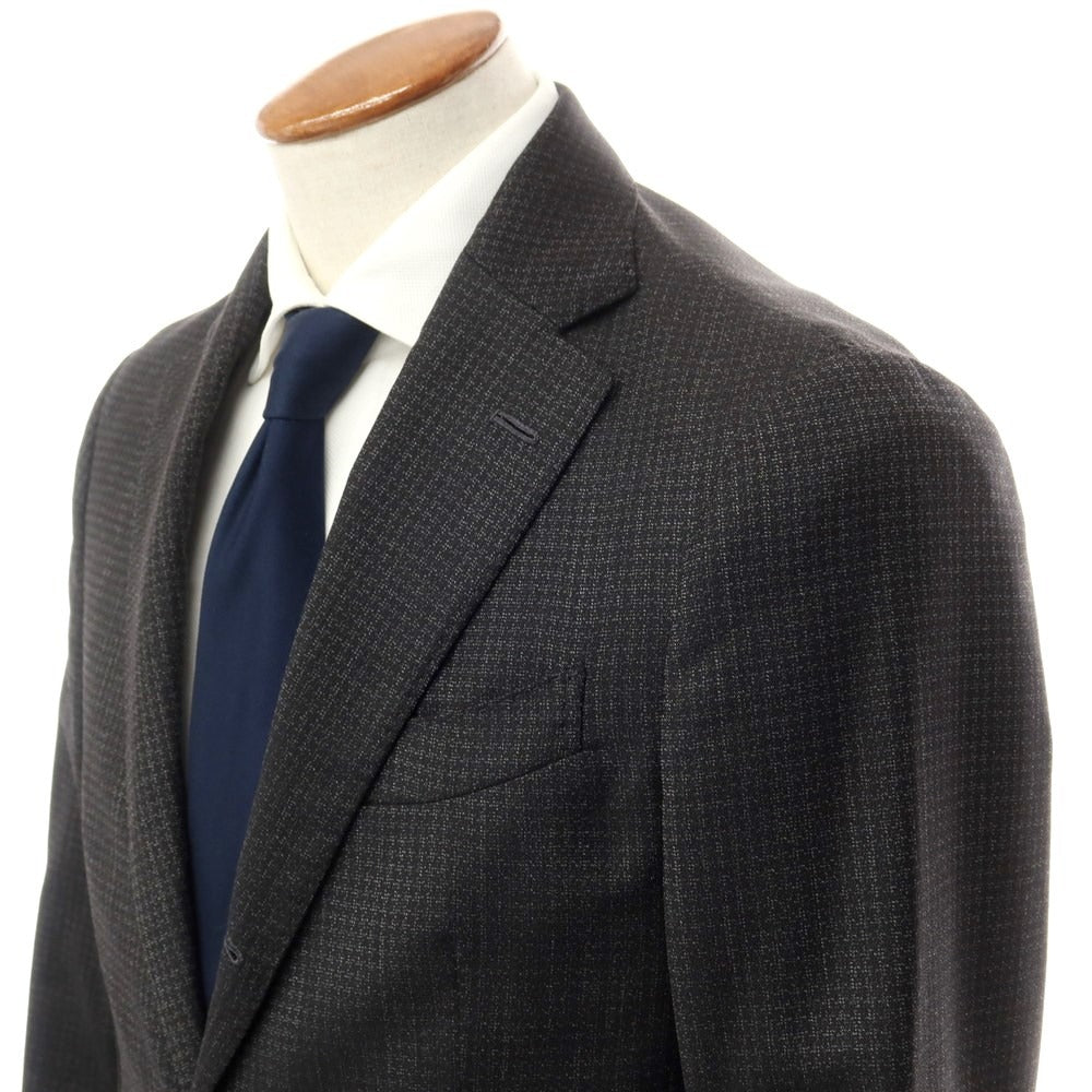 [Used] Luigi Borrelli Wool Set-up 3-Button Suit Dark Gray [Size 48] [GRY] [S/S] [Condition Rank C] [Men&