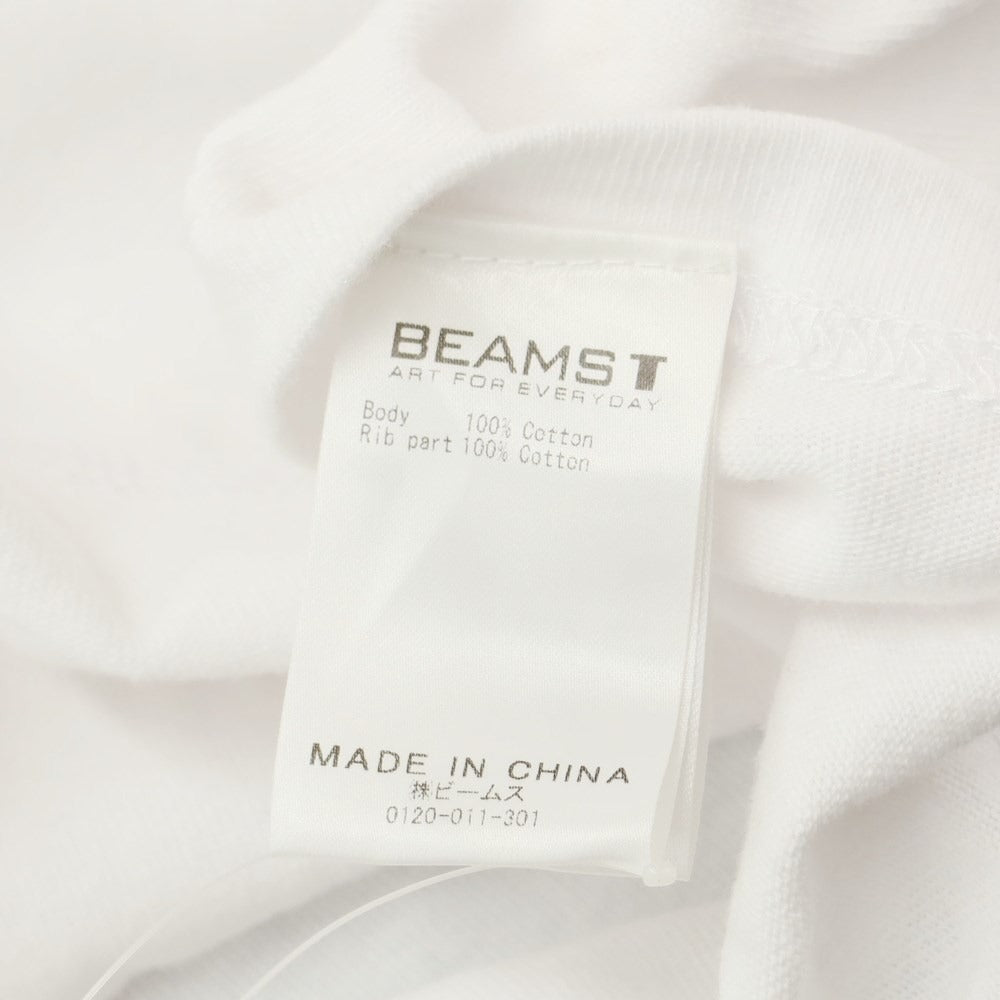 [Used] BEAMS T Cotton Crew Neck Short Sleeve T-Shirt White [M] [Condition Rank B] [Men&