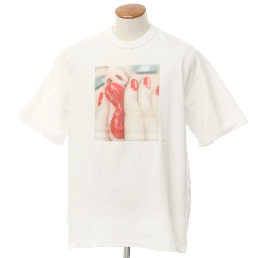 【中古】ビームスティ BEAMS T × K.T.Kobel コットン クルーネック 半袖Ｔシャツ ホワイト【 M 】【 状態ランクB 】【 メンズ 】
[APD]