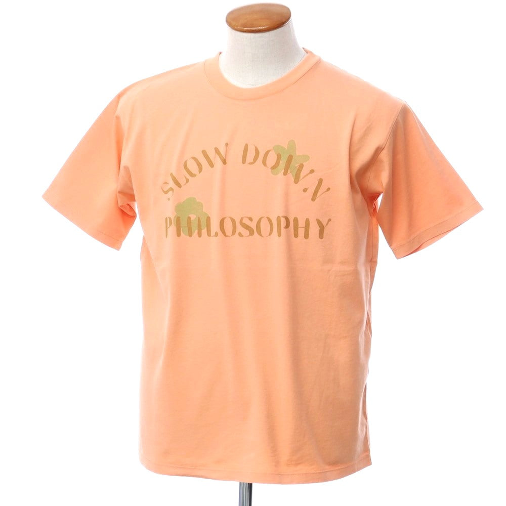 【新品】マドソン MADSON コットン クルーネック 半袖Ｔシャツ サーモンピンク【 M 】【 状態ランクN 】【 メンズ 】