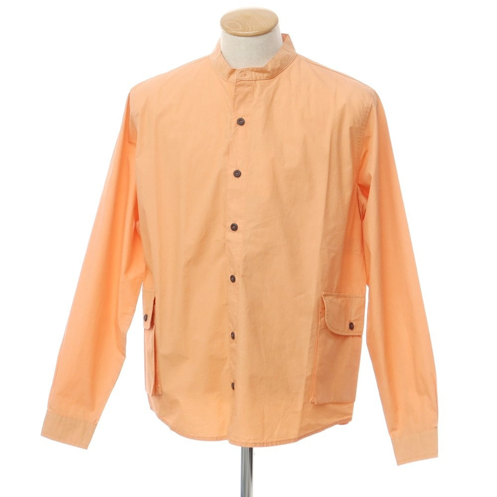 【新品】マドソン MADSON コットン バンドカラー カジュアルシャツ サーモンオレンジ【サイズS】【 状態ランクN 】【 メンズ 】[EPD]
