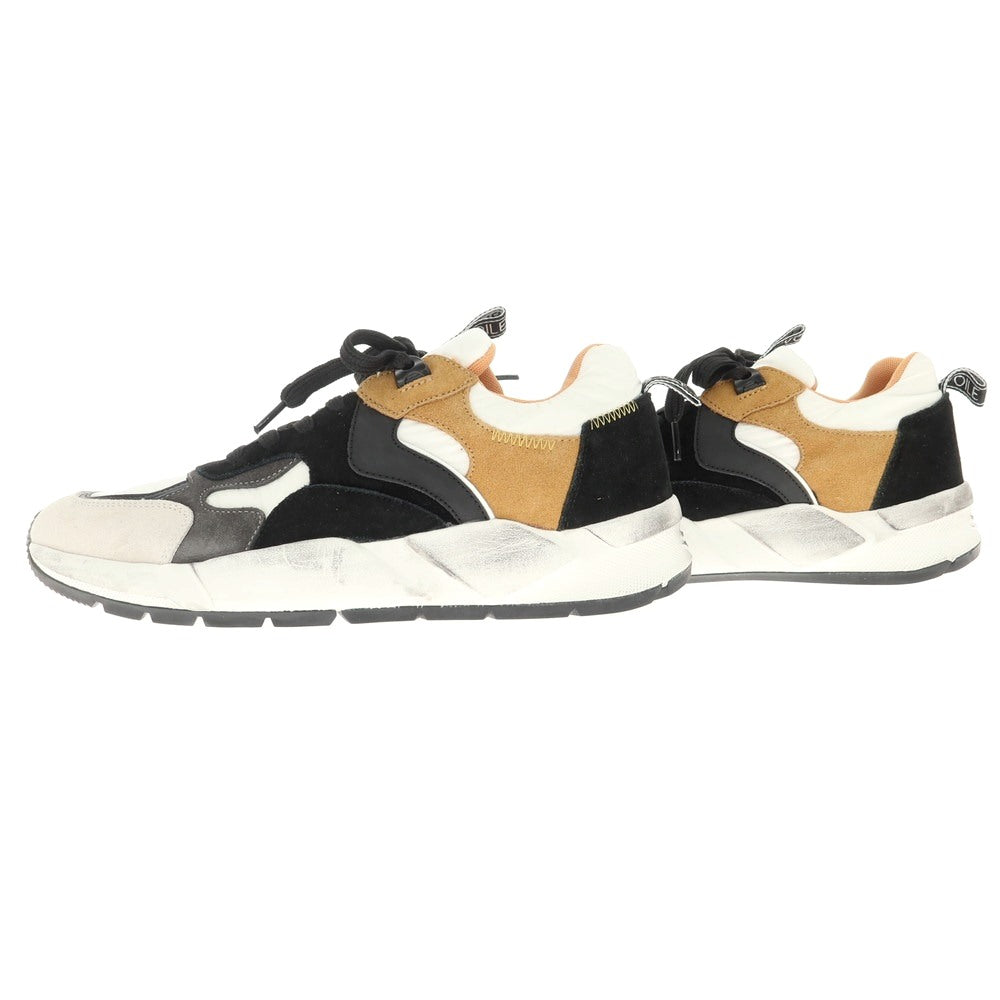 [New] Voile Blanche VOILE BLANCHE CLUB08 Sneakers White x Black x Camel [40] [Condition Rank N] [Men&