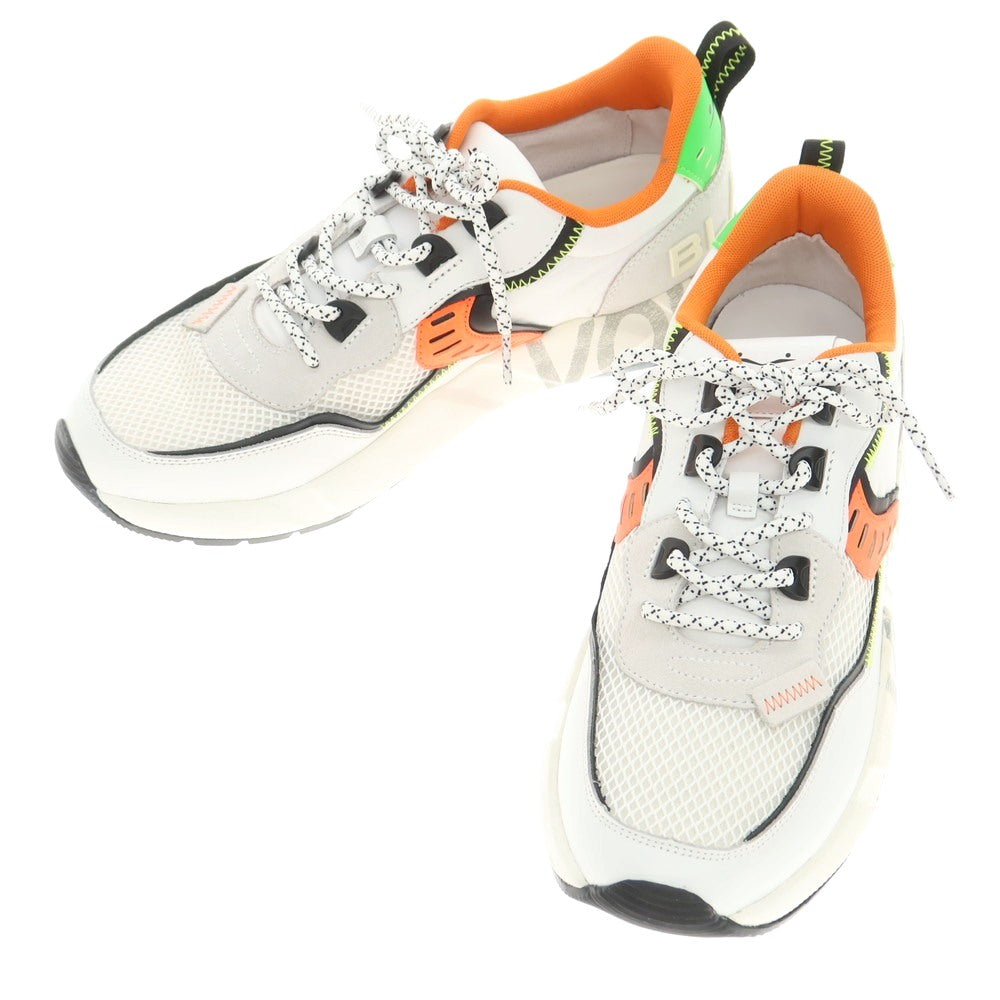 [New Outlet] Voile Blanche VOILE BLANCHE CLUB01 Mesh Leather Sneakers White x Orange [43] [Condition Rank N-] [Men&