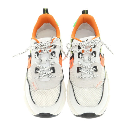 [New Outlet] Voile Blanche VOILE BLANCHE CLUB01 Mesh Leather Sneakers White x Orange [43] [Condition Rank N-] [Men&