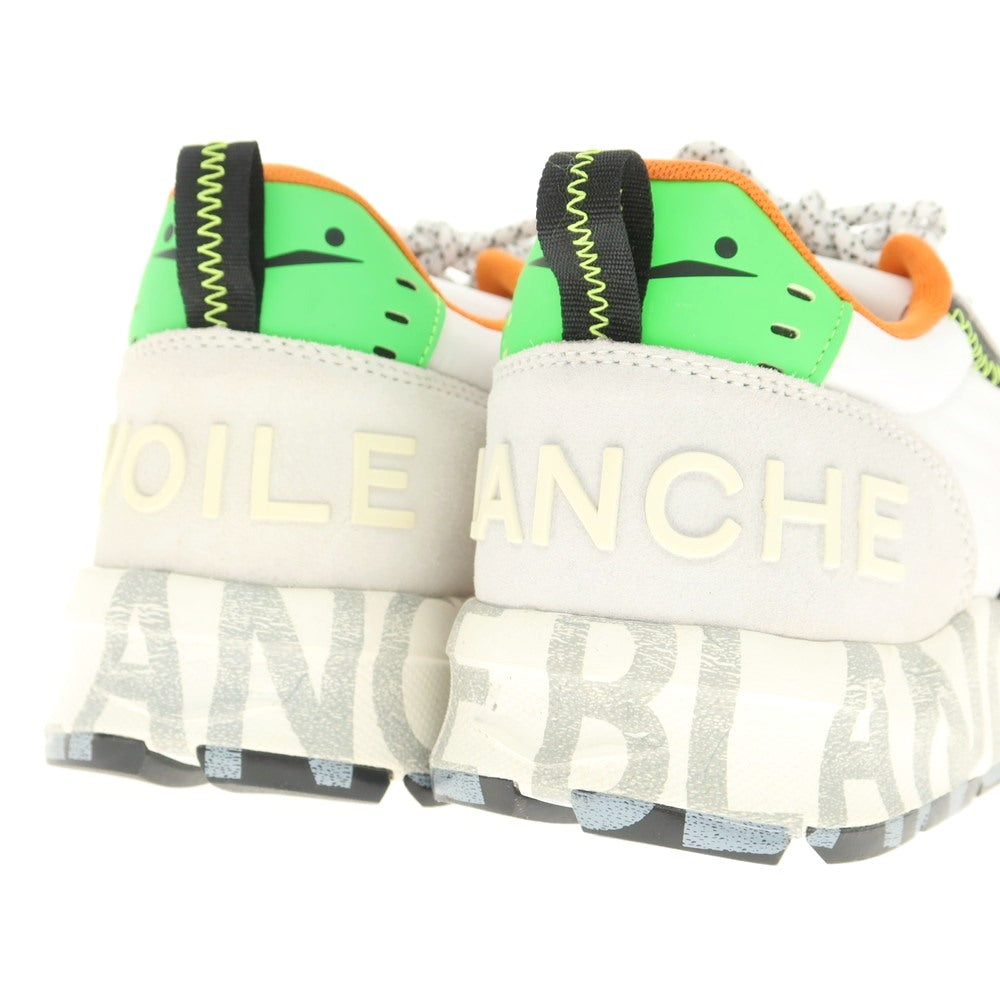 [New Outlet] Voile Blanche VOILE BLANCHE CLUB01 Mesh Leather Sneakers White x Orange [43] [Condition Rank N-] [Men&