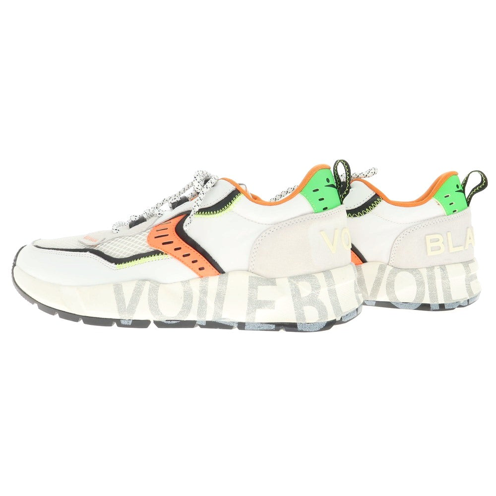 [New Outlet] Voile Blanche VOILE BLANCHE CLUB01 Mesh Leather Sneakers White x Orange [43] [Condition Rank N-] [Men&