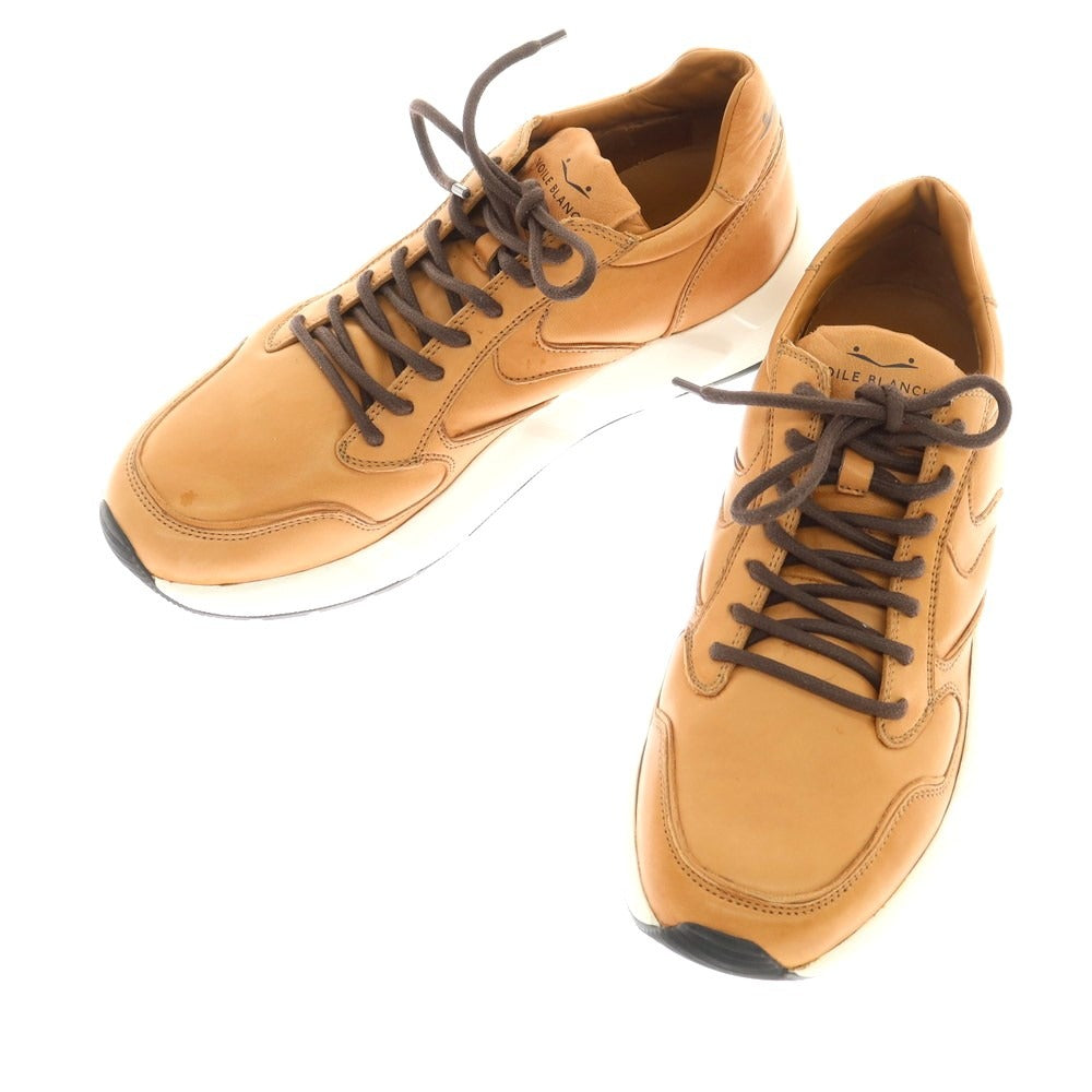 [New Outlet] Voile Blanche ARPOLH EASY PUNP Full Leather Sneakers Light Brown [40] [Condition Rank N-] [Men&