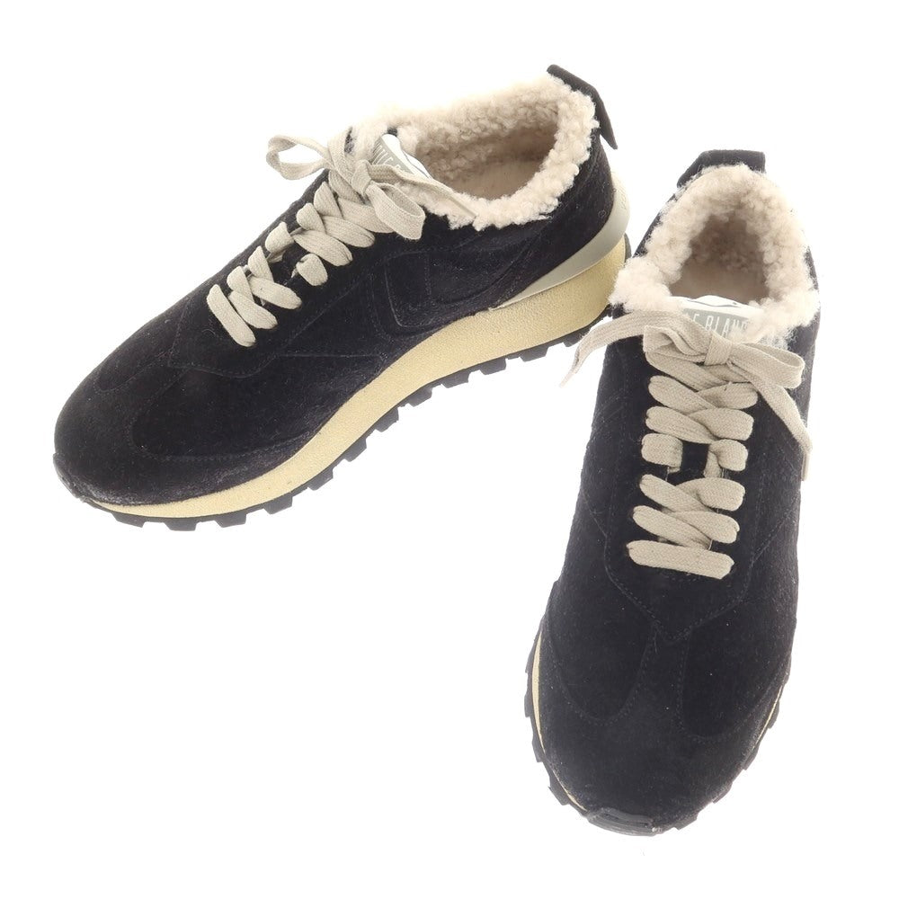 [New] VOILE BLANCHE QWARK MAN FUR Suede Boa Sneakers Black [43] [Condition Rank N] [Men&