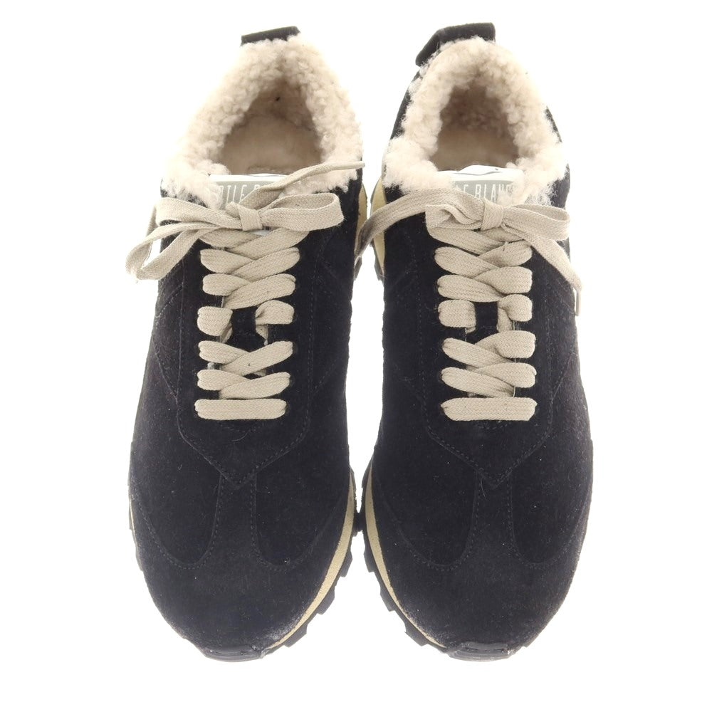 [New] VOILE BLANCHE QWARK MAN FUR Suede Boa Sneakers Black [43] [Condition Rank N] [Men&