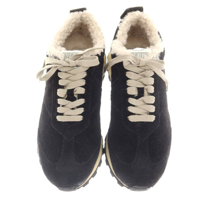 [New] VOILE BLANCHE QWARK MAN FUR Suede Boa Sneakers Black [43] [Condition Rank N] [Men&