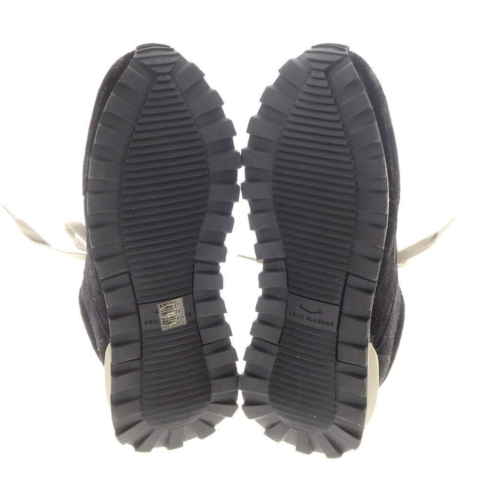 [New] VOILE BLANCHE QWARK MAN FUR Suede Boa Sneakers Black [43] [Condition Rank N] [Men&