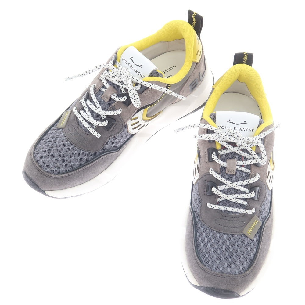 [New Outlet] Voile Blanche VOILE BLANCHE CLUB01 Sneakers Gray x Yellow [39] [Condition Rank N-] [Men&