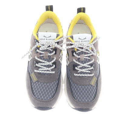 [New Outlet] Voile Blanche VOILE BLANCHE CLUB01 Sneakers Gray x Yellow [39] [Condition Rank N-] [Men&