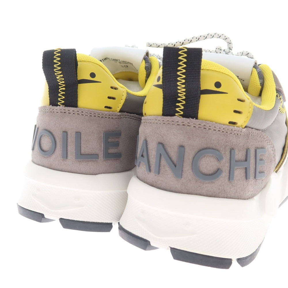 [New Outlet] Voile Blanche VOILE BLANCHE CLUB01 Sneakers Gray x Yellow [39] [Condition Rank N-] [Men&