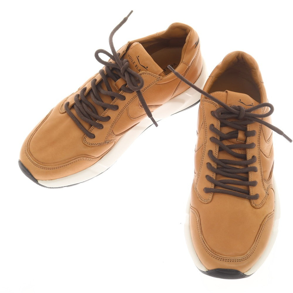 [New Outlet] Voile Blanche ARPOLH EASY PUMP Full Leather Sneakers Light Brown [39] [Condition Rank N-] [Men&