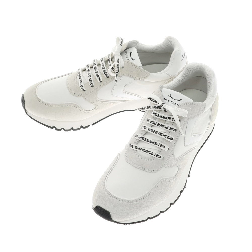 [New Outlet] VOILE BLANCHE LIAM POWER Leather Sneakers White x Pale Gray [42] [Condition Rank N-] [Men&