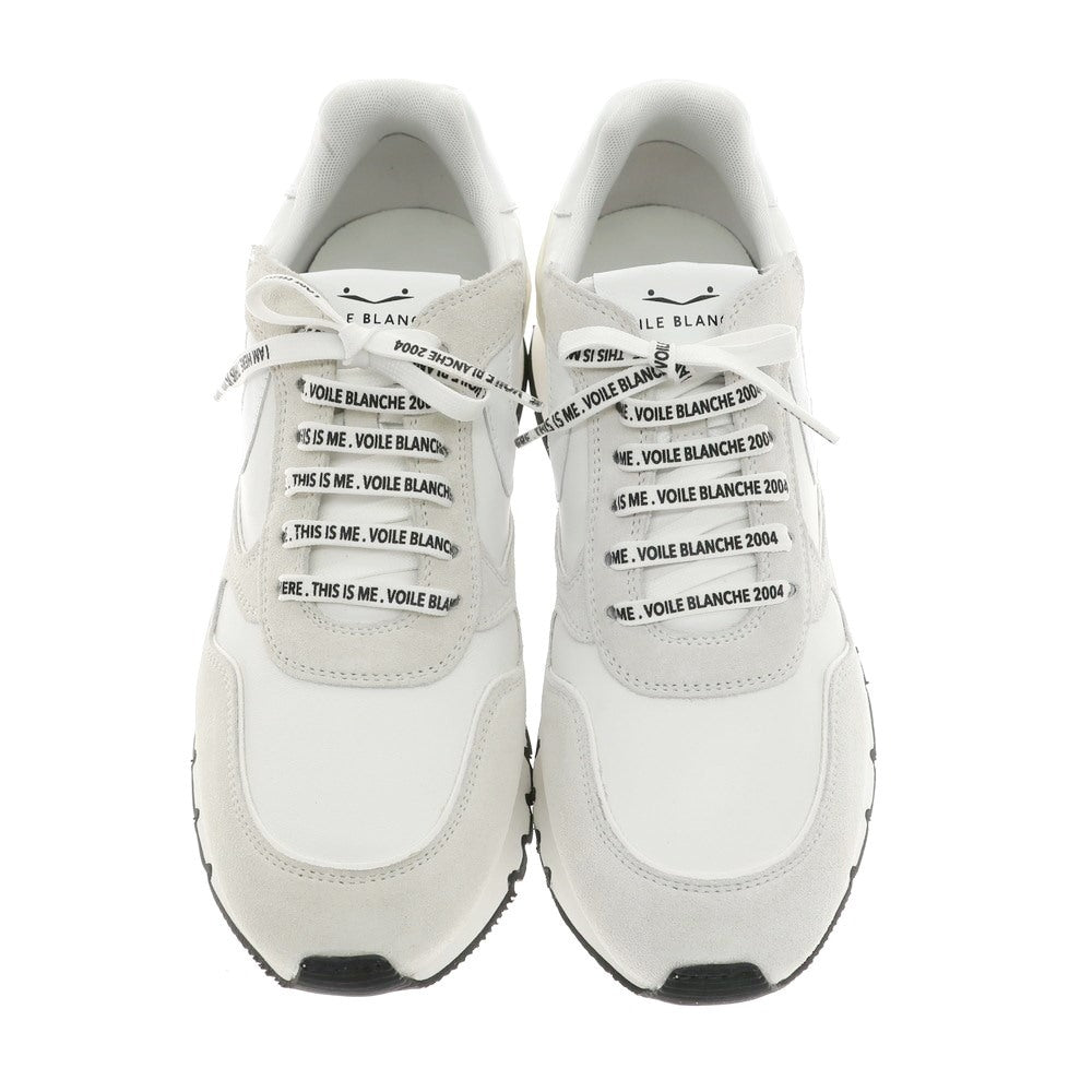 [New Outlet] VOILE BLANCHE LIAM POWER Leather Sneakers White x Pale Gray [42] [Condition Rank N-] [Men&