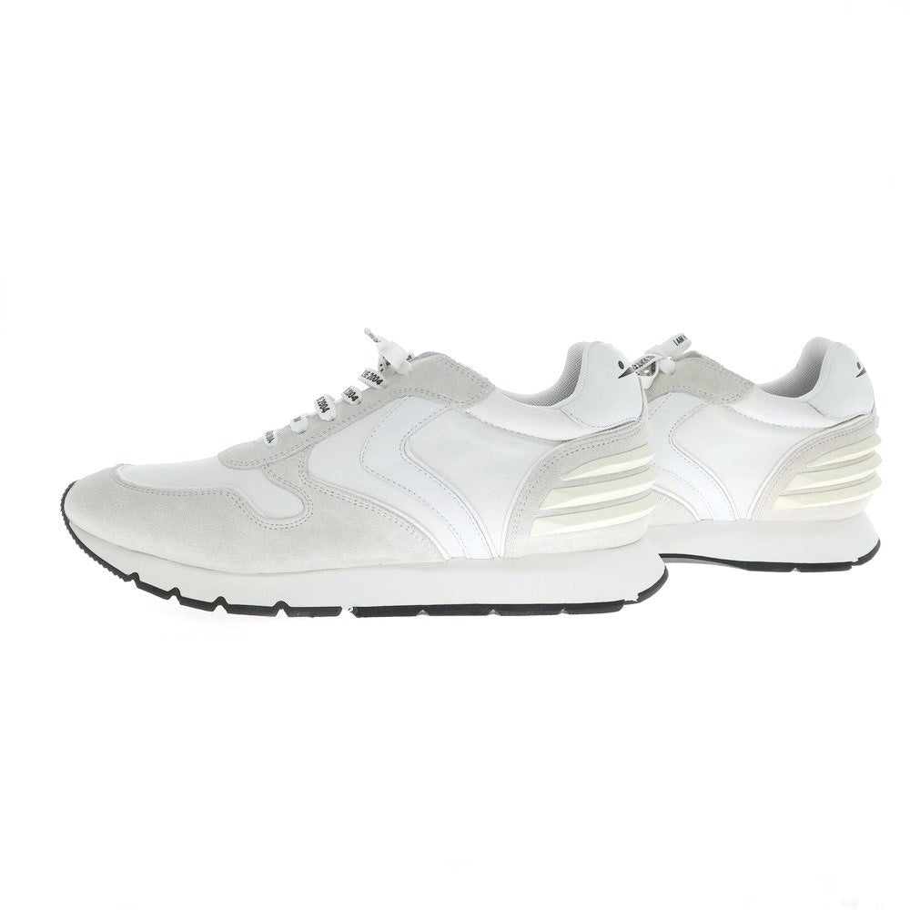 [New Outlet] VOILE BLANCHE LIAM POWER Leather Sneakers White x Pale Gray [42] [Condition Rank N-] [Men&