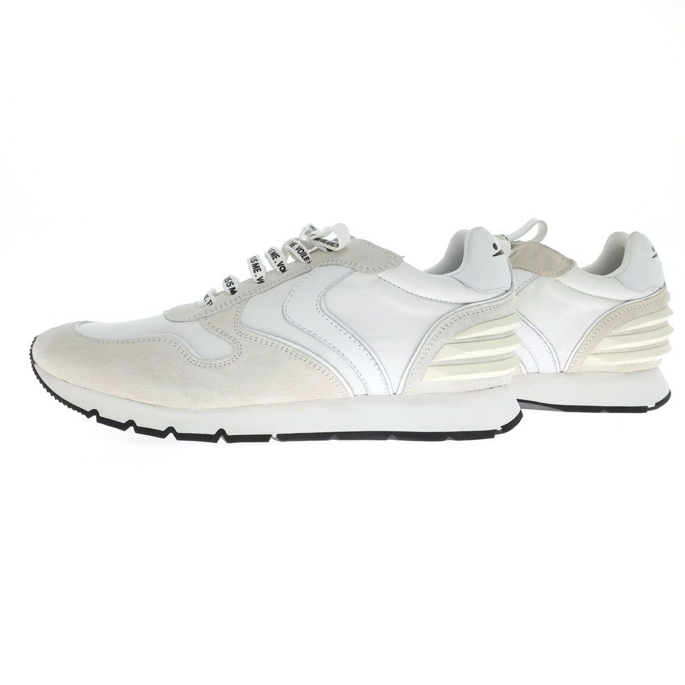 [New Outlet] VOILE BLANCHE LIAM POWER Leather Sneakers White x Pale Gray [41] [Condition Rank N-] [Men&