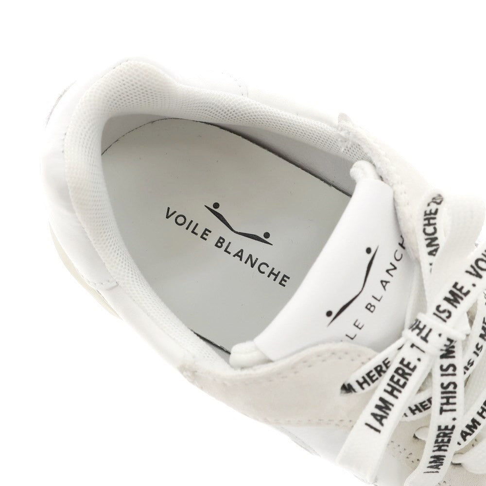 [New Outlet] VOILE BLANCHE LIAM POWER Leather Sneakers White x Pale Gray [41] [Condition Rank N-] [Men&