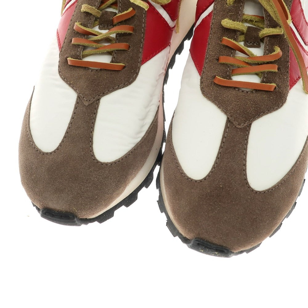 [New Outlet] VOILE BLANCHE QWARK MAN Sneakers Brown x White x Red [42] [Condition Rank N-] [Men&