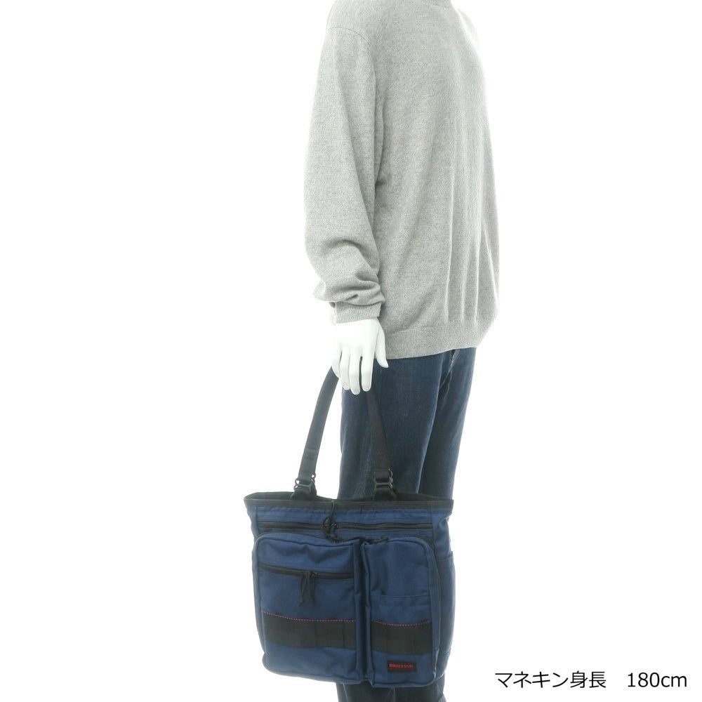 [Used] BRIEFING Tote Bag
 Navy x Black [W32.5xH34.5xD10] [NVY] [S/S/A/W] [Condition Rank B] [Men&