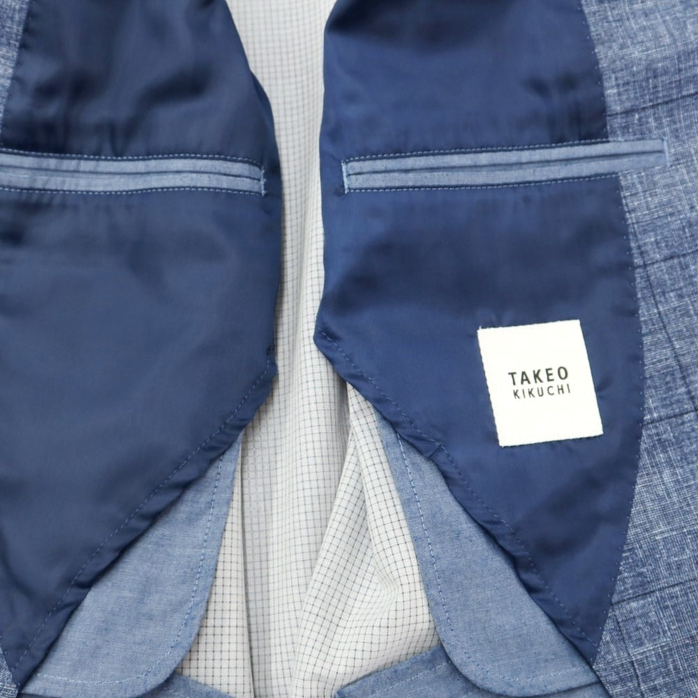 [Used] TAKEO KIKUCHI Polyester 2B Casual Jacket Navy Blue [Size 2] [BLU] [S/S] [Condition Rank B] [Men&