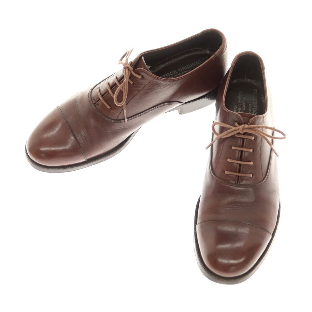 [Used] Footstock Originals FOOTSTOCK ORIGINALS Straight Tip Dress Shoes Brown [8 E] [Condition Rank C] [Men&