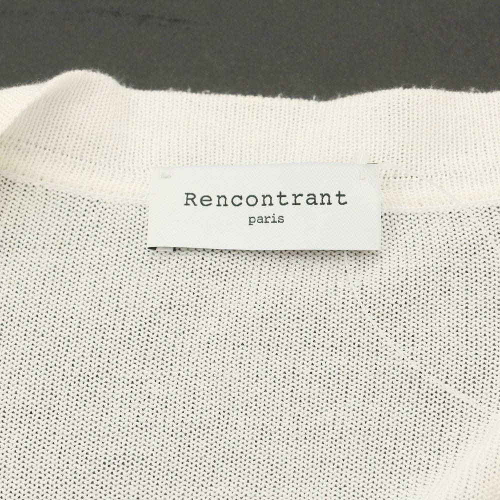 [Used] RENCONTRANT Rayon Knit Cardigan Off-White [S] [Condition Rank B] [Men&