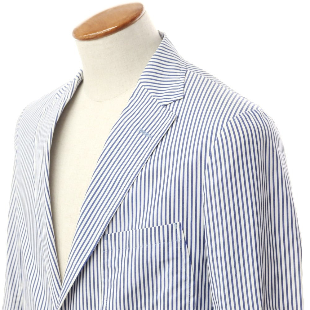 [Used] Mackintosh Philosophy Cotton Striped Casual Jacket White x Navy [Size 40] [NVY] [S/S] [Condition Rank C] [Men&