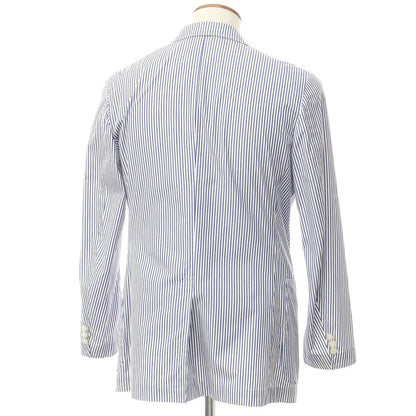 【中古】マッキントッシュフィロソフィー MACKINTOSH PHILOSOPHY コットン ストライプ カジュアルジャケット ホワイトxネイビー【サイズ40】【NVY】【S/S】【状態ランクC】【メンズ】【759573】