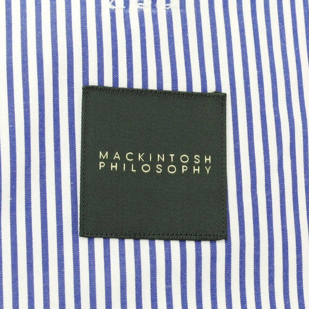 [Used] Mackintosh Philosophy Cotton Striped Casual Jacket White x Navy [Size 40] [NVY] [S/S] [Condition Rank C] [Men&