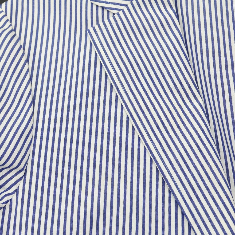 [Used] Mackintosh Philosophy Cotton Striped Casual Jacket White x Navy [Size 40] [NVY] [S/S] [Condition Rank C] [Men&