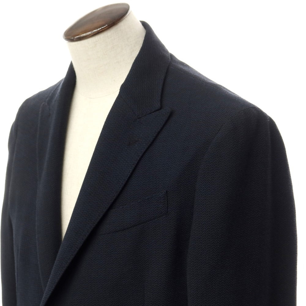 【中古】ラルディーニ LARDINI ウールポリエステル 2B テーラードジャケット ネイビー【サイズ54 7REG】【NVY】【S/S】【状態ランクB】【メンズ】【759573】