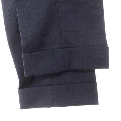 [Used] PT TORINO Stretch Polyester Wool Dress Slacks Pants Navy x Black [54] [Condition Rank B] [Men&