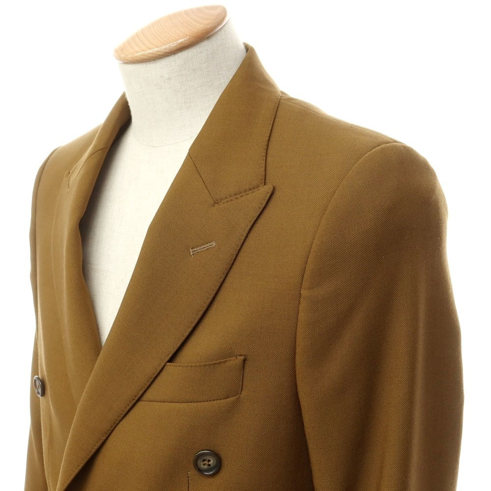 [New Outlet] PT TORINO Wool Mohair Double Breasted Casual Jacket Light Brown [44] [Condition Rank N-] [Men&