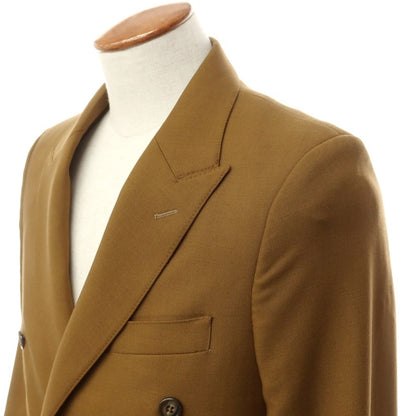 [New Outlet] PT TORINO Wool Mohair Double Breasted Casual Jacket Light Brown [Size 46] [BRW] [S/S/A/W] [Condition Rank N-] [Men&