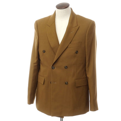 [New Outlet] PT TORINO Wool Mohair Double Breasted Casual Jacket Light Brown [Size 52] [BRW] [S/S/A/W] [Condition Rank N-] [Men&