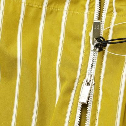 [New Outlet] PT TORINO Cotton Striped Blouson Swing Top Mustard x White [38] [Condition Rank N-] [Men&